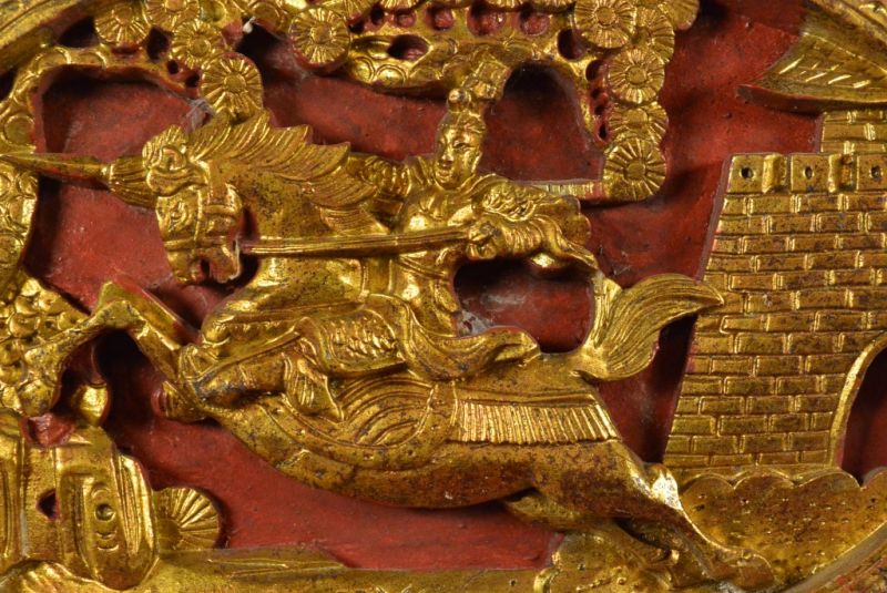 Alte grosse Chinesische Platte Supraporten 4