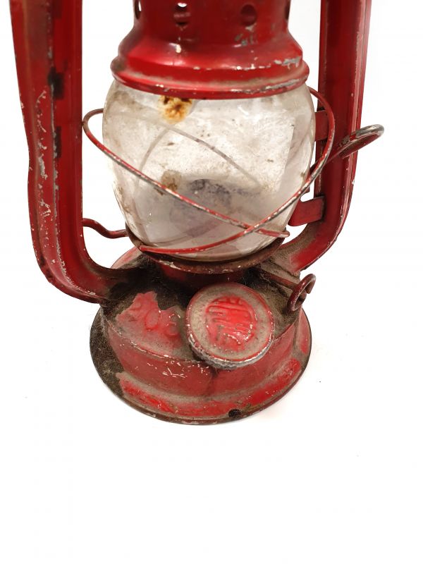 Alte Grubenlampe - Chinesische Bergleute - Rot 3