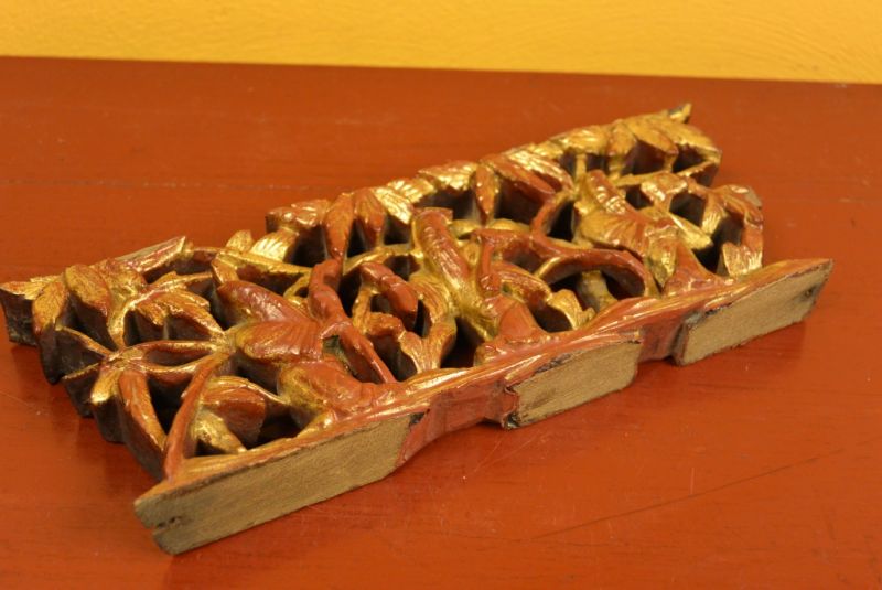 alte Holz asiatischen Schnitzereien 3 Zeichen 5