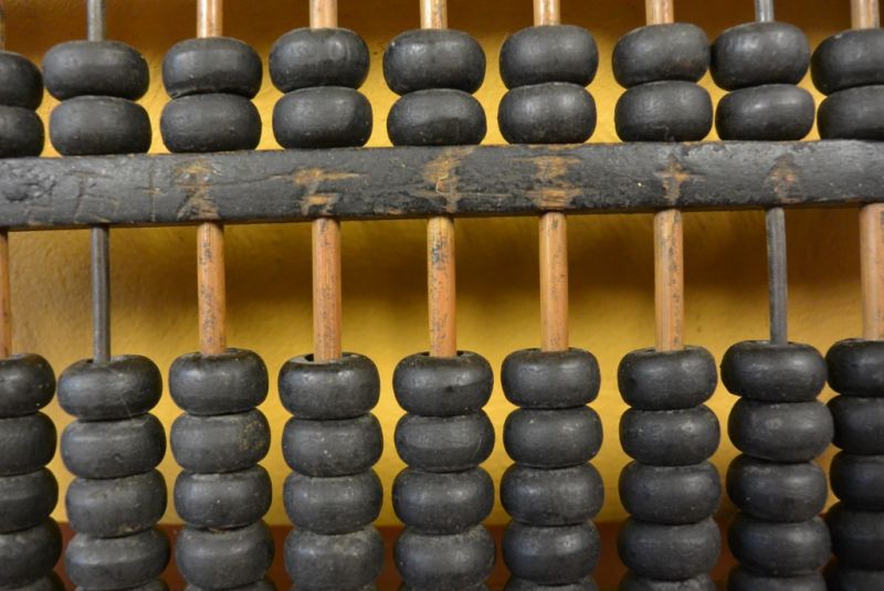 Alte hölzerne Abakus asiatischen 4