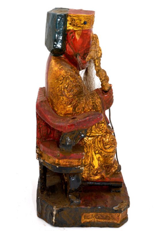 alte Reproduktion - Chinesische Votivstatue - Alter Mann 2 4