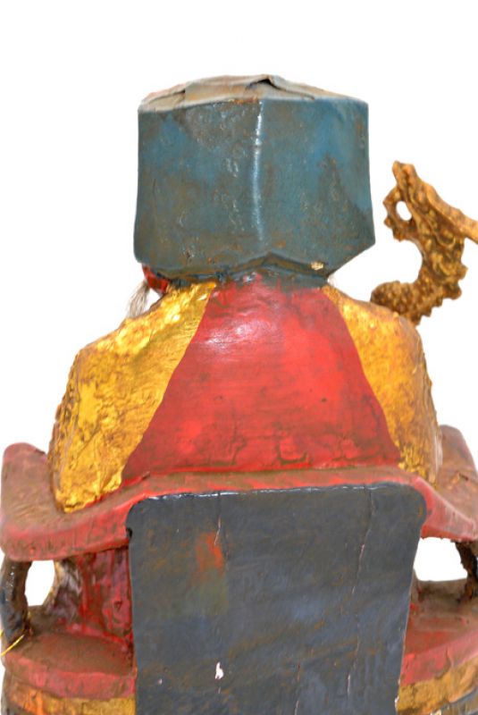 alte Reproduktion - Chinesische Votivstatue - Alter Mann 2 5