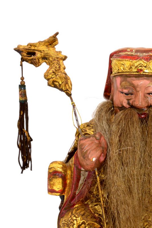 alte Reproduktion - Chinesische Votivstatue - Alter Mann 2