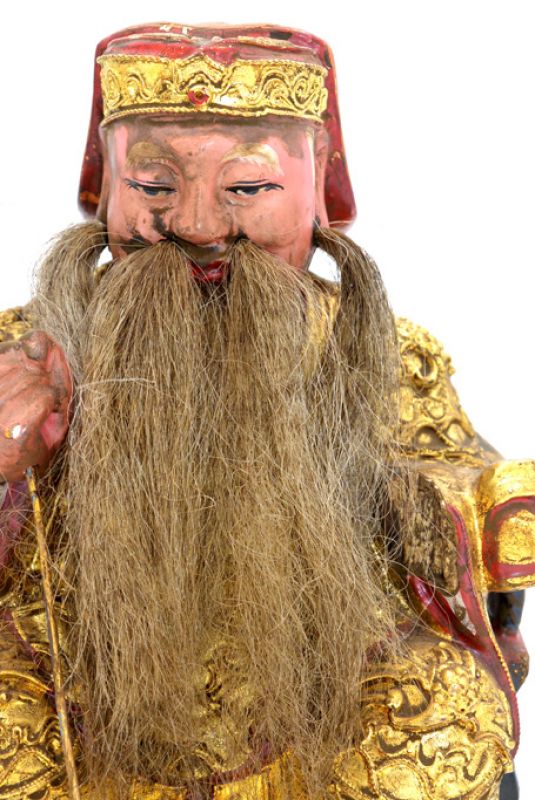 alte Reproduktion - Chinesische Votivstatue - Alter Mann 3