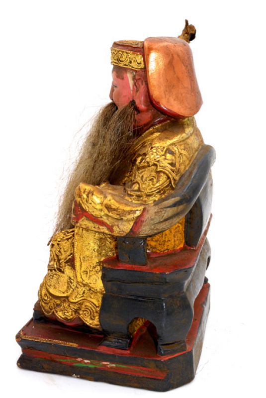 alte Reproduktion - Chinesische Votivstatue - Alter Mann 4
