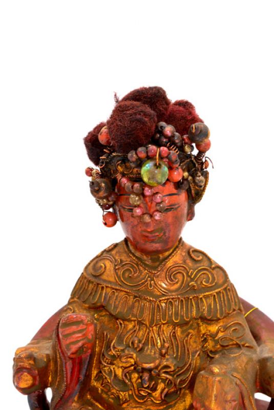 alte Reproduktion - Chinesische Votivstatue - Dame 2