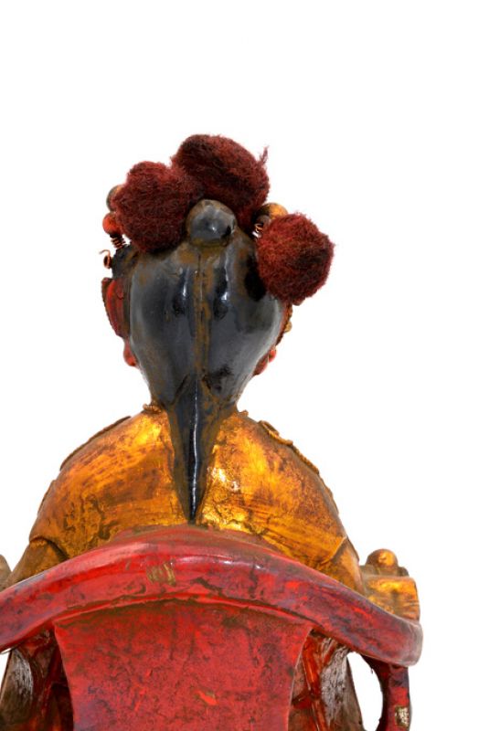 alte Reproduktion - Chinesische Votivstatue - Dame 5
