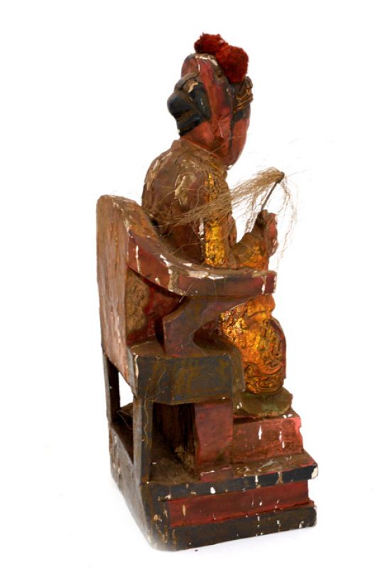 alte Reproduktion - Chinesische Votivstatue - Frau 4