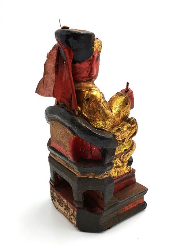 alte Reproduktion - Chinesische Votivstatue - Junger Kaiser 2