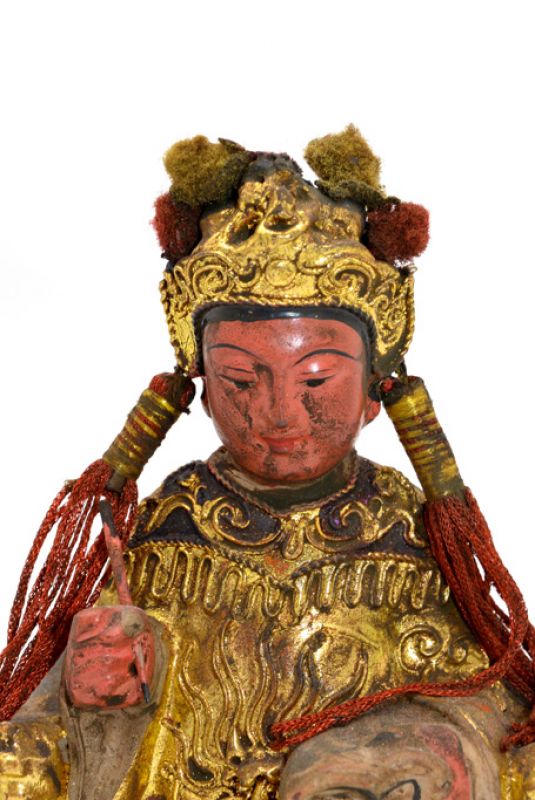 alte Reproduktion - Chinesische Votivstatue - Leiter der Familie 2