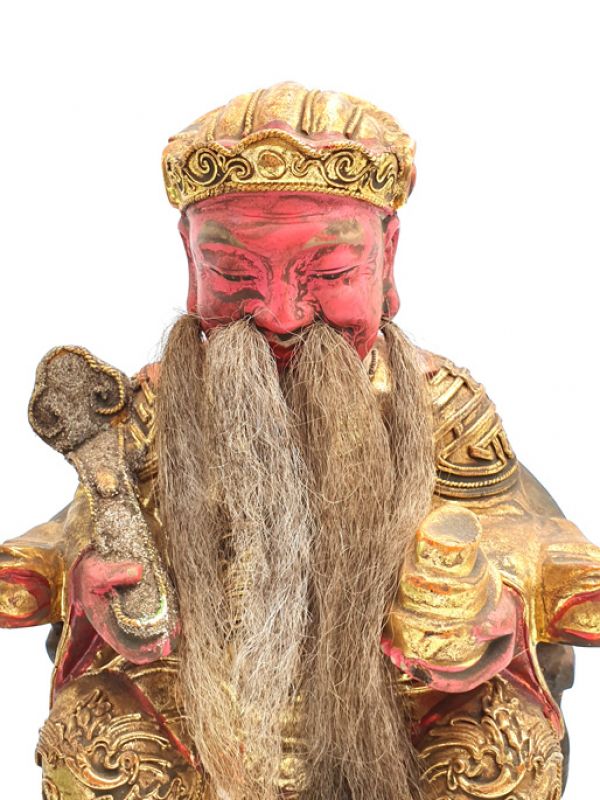 alte Reproduktion - Große Chinesische Votivstatue - Chinesischer Gott 2