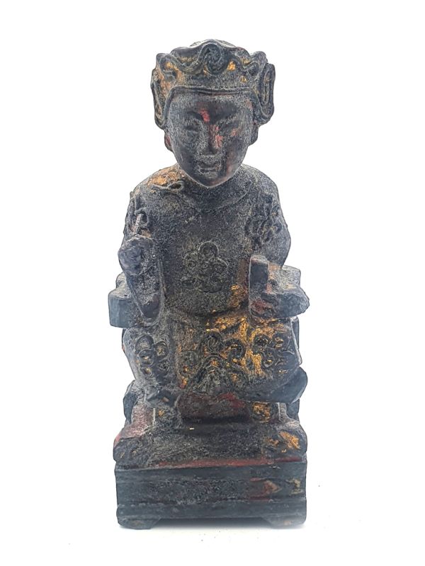 alte Reproduktion - Kleine Chinesische Votivstatue - chinesische Mandarine