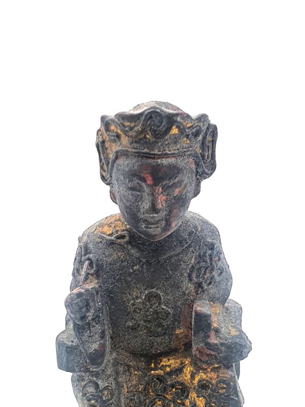 Bilder überfliegen für die vergrößerung alte Reproduktion - Kleine Chinesische Votivstatue - chinesische Mandarine 2