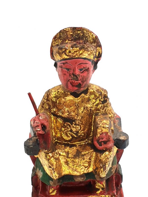 alte Reproduktion - Kleine Chinesische Votivstatue - Chinesischer Notar 2