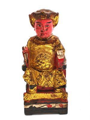 alte Reproduktion - Kleine Chinesische Votivstatue - Chinesischer Würdenträger