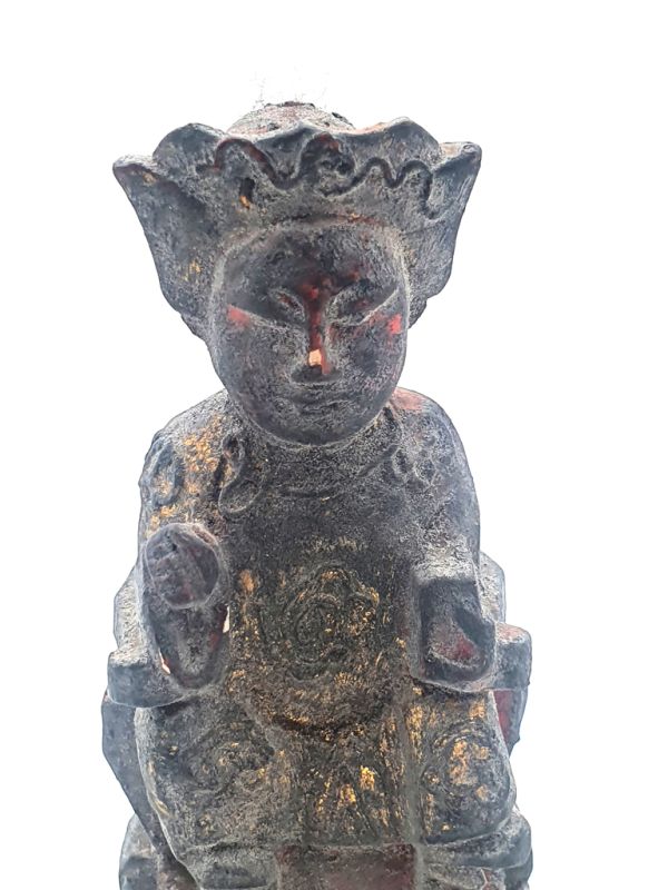 Bilder überfliegen für die vergrößerung alte Reproduktion - Kleine Chinesische Votivstatue - Der chinesische Kaiser 2