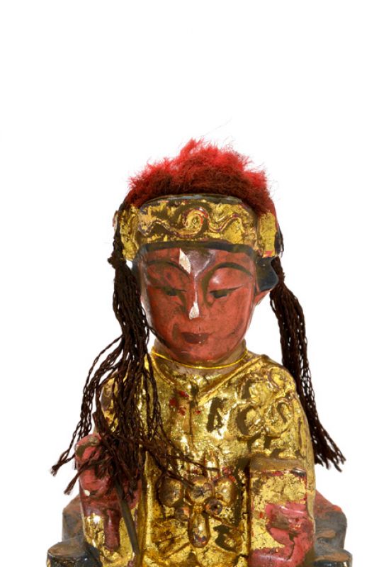 alte Reproduktion - Kleine Chinesische Votivstatue - Kaiser 2