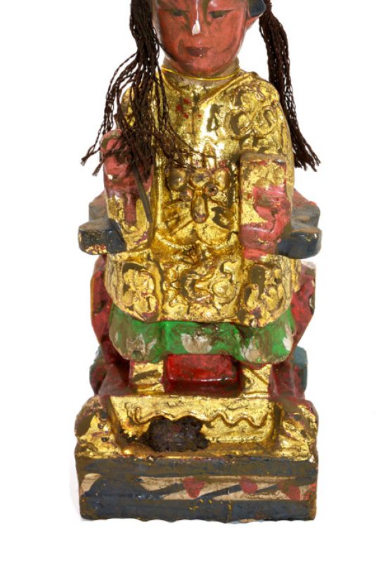 alte Reproduktion - Kleine Chinesische Votivstatue - Kaiser 3