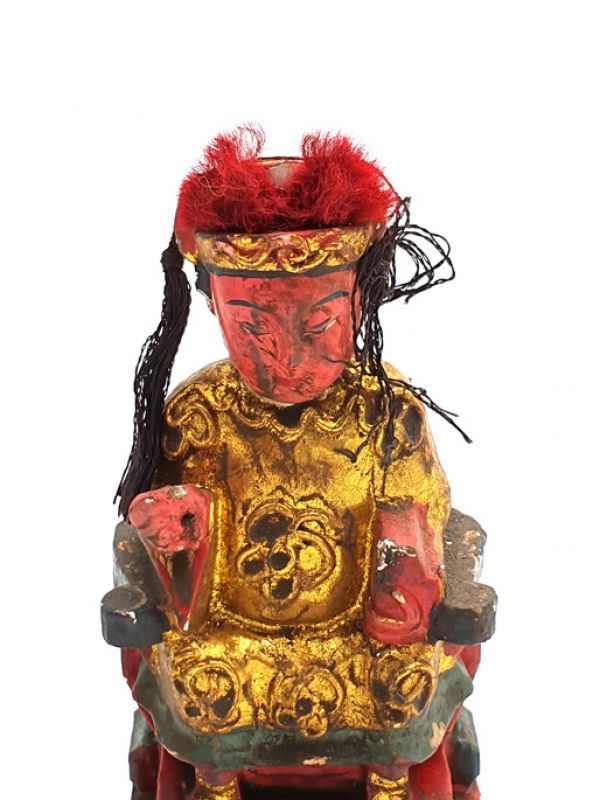 alte Reproduktion - Kleine Chinesische Votivstatue - Kaiserin 5 2