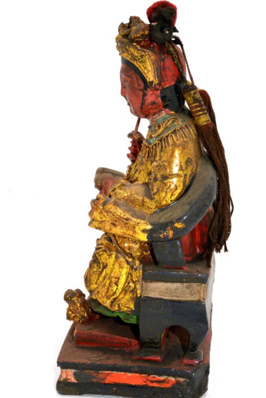 alte Reproduktion - Chinesische Votivstatue - Konkubine 4