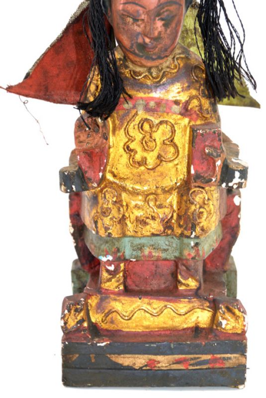 alte Reproduktion - Kleine Chinesische Votivstatue - Militär 3