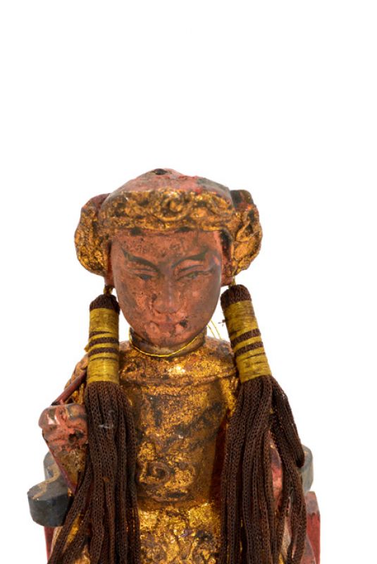 alte Reproduktion - Kleine Chinesische Votivstatue - Reiche Chinesen 2