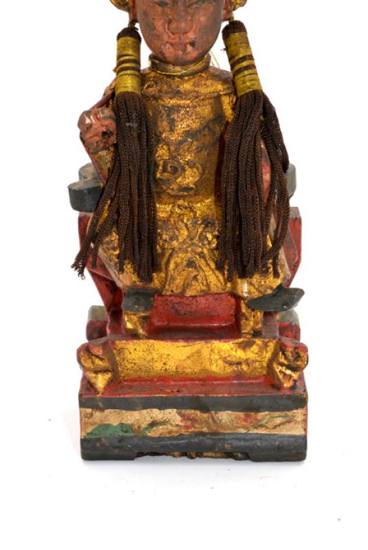 alte Reproduktion - Kleine Chinesische Votivstatue - Reiche Chinesen 3
