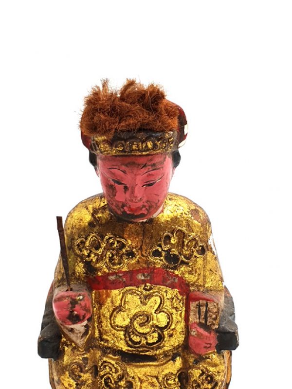alte Reproduktion - Kleine Chinesische Votivstatue - Schriftsteller 2