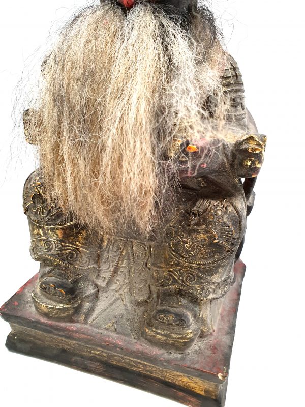 alte Reproduktion - Sehr Große Chinesische Votivstatue - Alter Mann 3