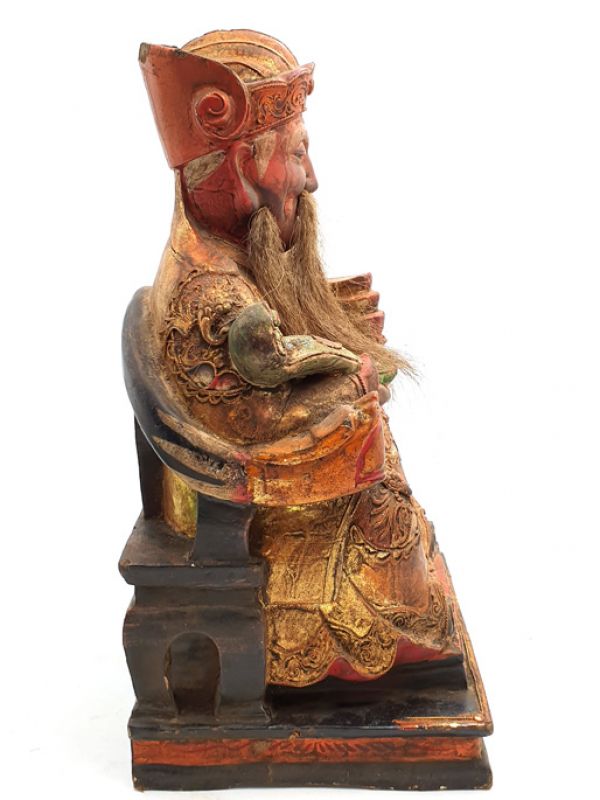 alte Reproduktion - Sehr Große Chinesische Votivstatue - Chinesische Göttlichkeit 3