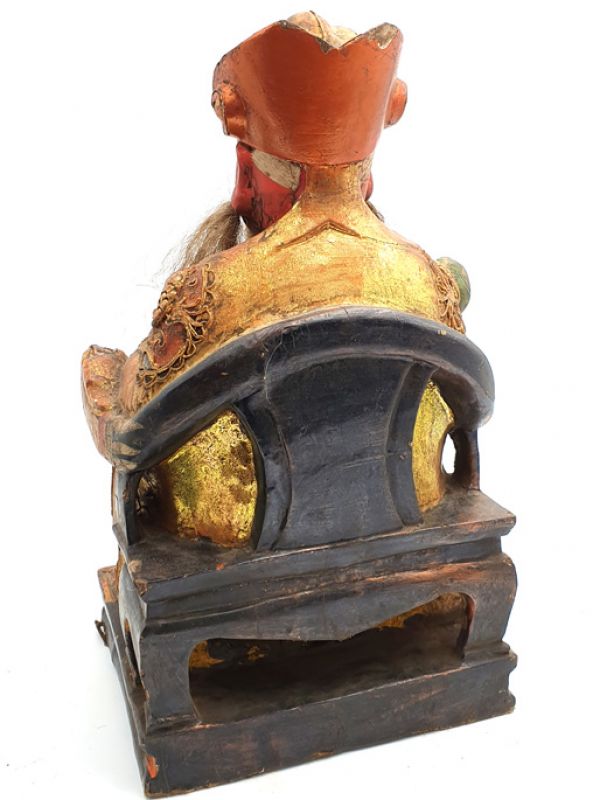 alte Reproduktion - Sehr Große Chinesische Votivstatue - Chinesische Göttlichkeit 4