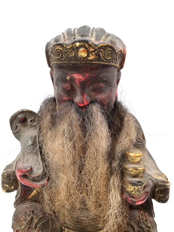 alte Reproduktion - Sehr Große Chinesische Votivstatue - Chinesischer Würdenträger 2