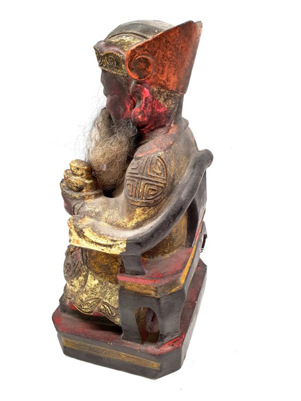 alte Reproduktion - Sehr Große Chinesische Votivstatue - Chinesischer Würdenträger 4