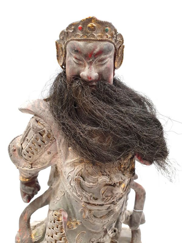 alte Reproduktion - Sehr Große Chinesische Votivstatue - Gott der Prüfungen - Wenchangdijun 2