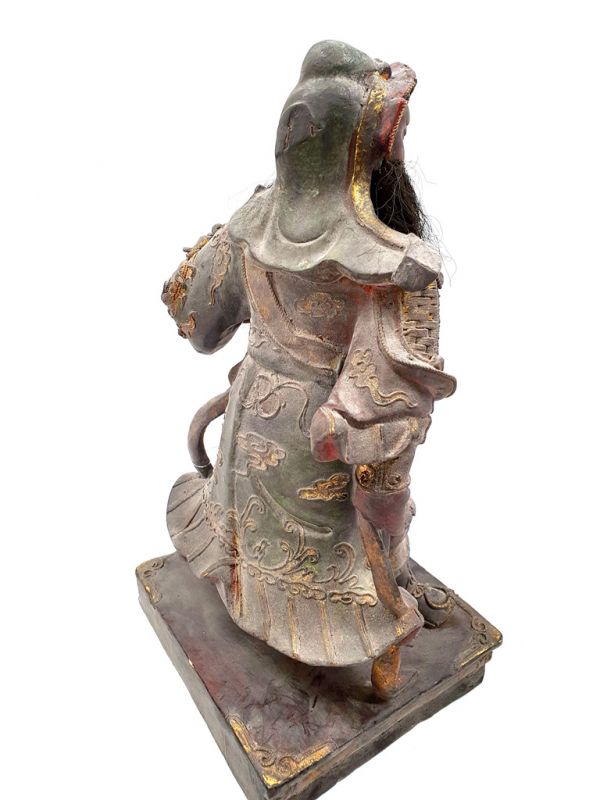 alte Reproduktion - Sehr Große Chinesische Votivstatue - Gott der Prüfungen - Wenchangdijun 4