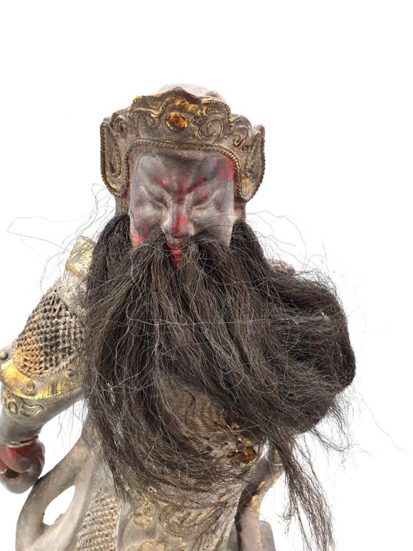alte Reproduktion - Sehr Große Chinesische Votivstatue - Gott des Reichtums - Caishenye 2