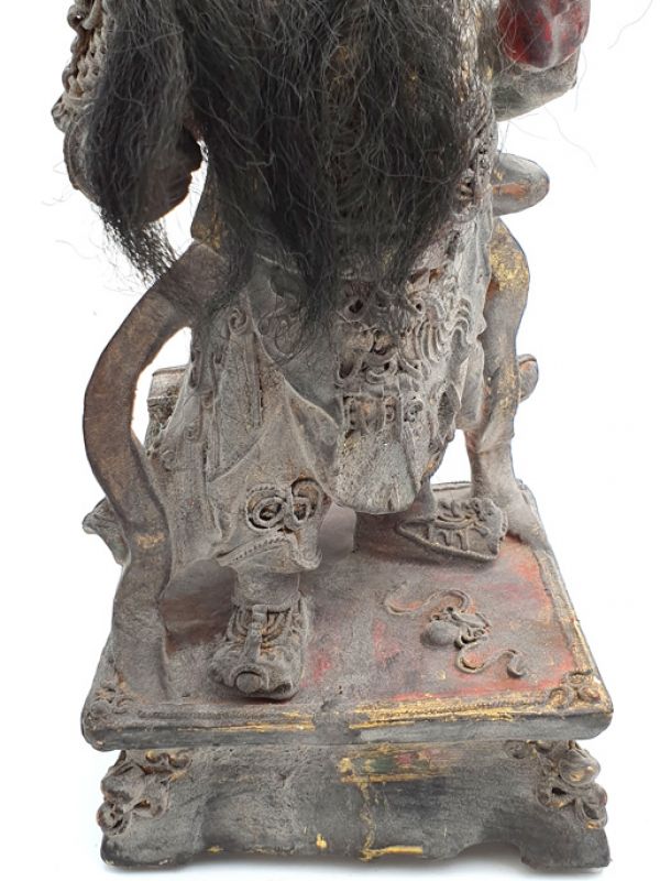 alte Reproduktion - Sehr Große Chinesische Votivstatue - Konfuzius 3