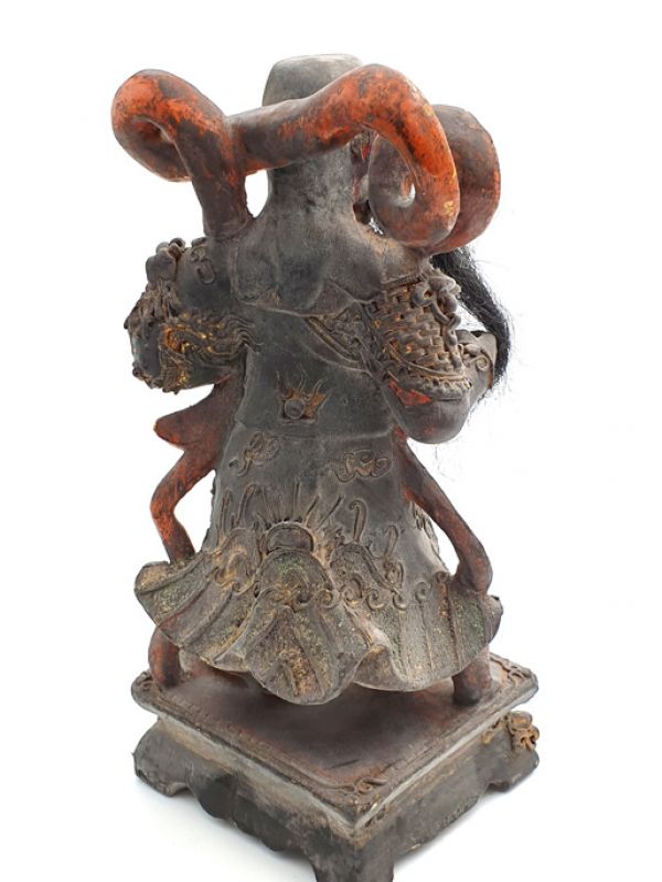 alte Reproduktion - Sehr Große Chinesische Votivstatue - Konfuzius 4