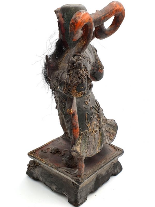 alte Reproduktion - Sehr Große Chinesische Votivstatue - Konfuzius 5