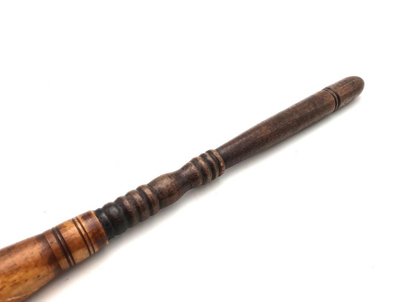 Alten chinesischen Pinsel - Holz - Brauner Griff und Ziegenhaar 2