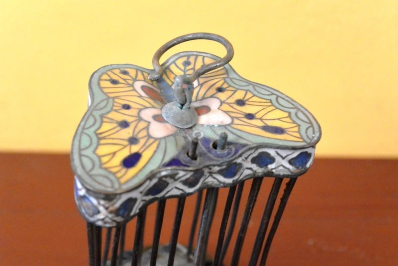 Alten Grillenkäfige Metall Cloisonné 2