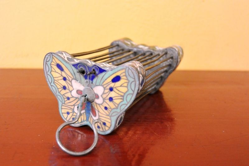Alten Grillenkäfige Metall Cloisonné 5