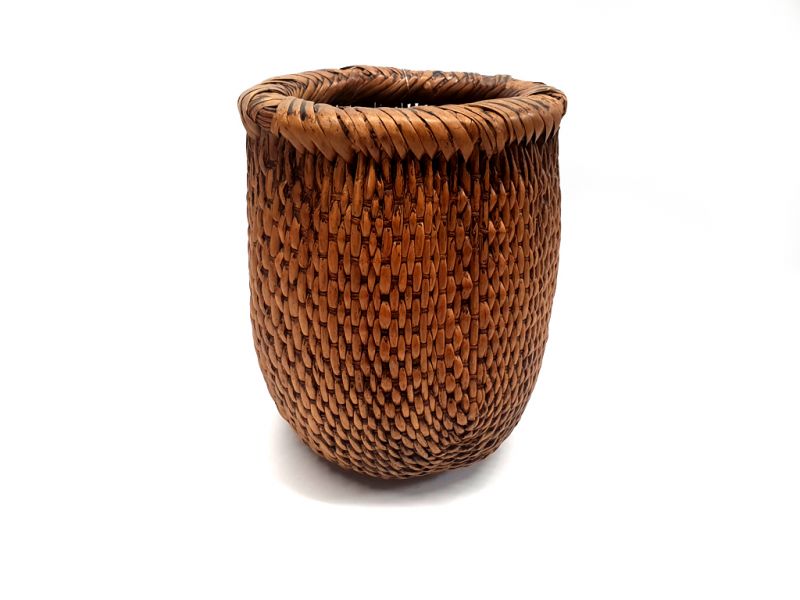 Alter chinesischer geflochtener Reiskorb - Korbflechten - Kleines Modell 2