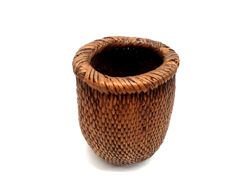 Bilder überfliegen für die vergrößerung Alter chinesischer geflochtener Reiskorb - Korbflechten - Kleines Modell 2 2