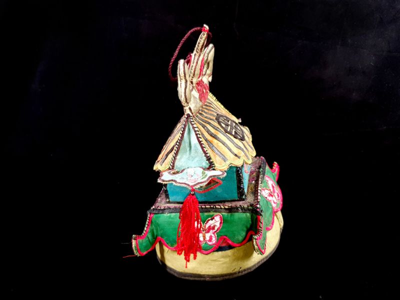 Alter Chinesischer Kinderhut der Miao 3