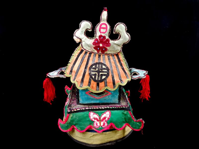 Alter Chinesischer Kinderhut der Miao 4