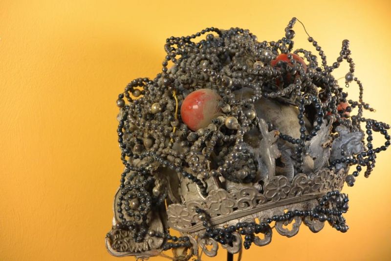 Alter chinesischer Theatre Kappe 1000 Perle 3