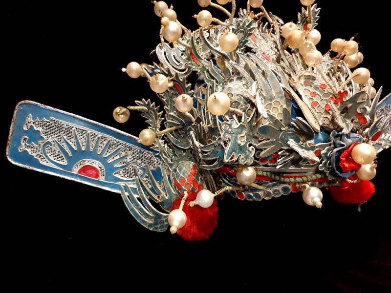 Alter chinesischer Theatre Kappe 3 Phoenix - aufgehende Sonne 3