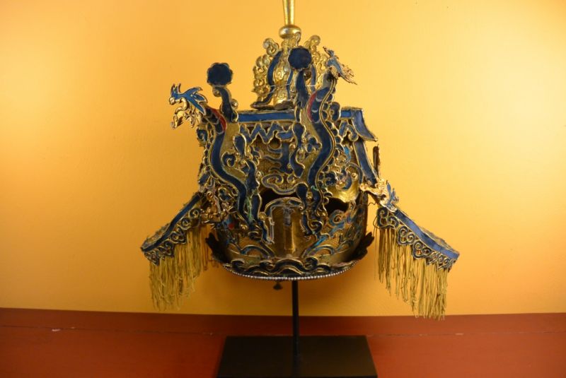 Alter chinesischer Theatre Kappe Chinesische Würdenträger 2