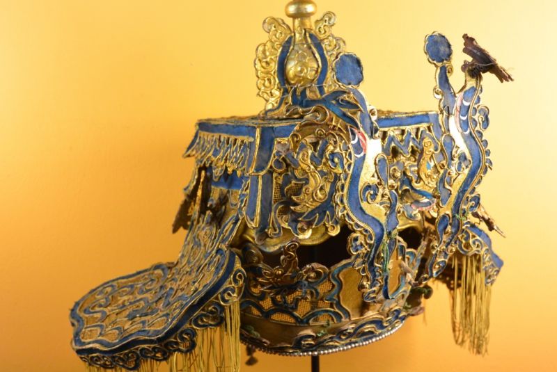Alter chinesischer Theatre Kappe Chinesische Würdenträger 3
